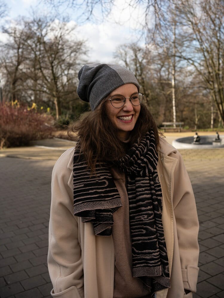 création d'artisane en laine mérinos